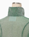 Floral Jacquard Sheer Anorak - green
