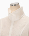 Floral Jacquard Sheer Anorak - white