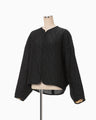Arabesque Jacquard Short Jacket - black