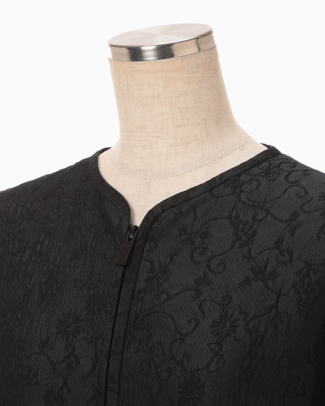 Arabesque Jacquard Short Jacket - black - Mame Kurogouchi