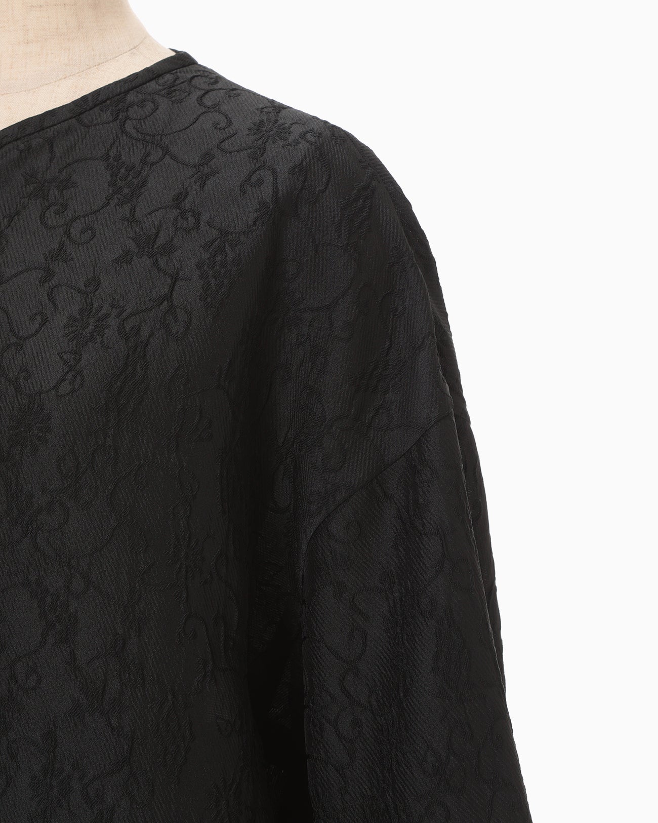 Arabesque Jacquard Short Jacket - black - Mame Kurogouchi