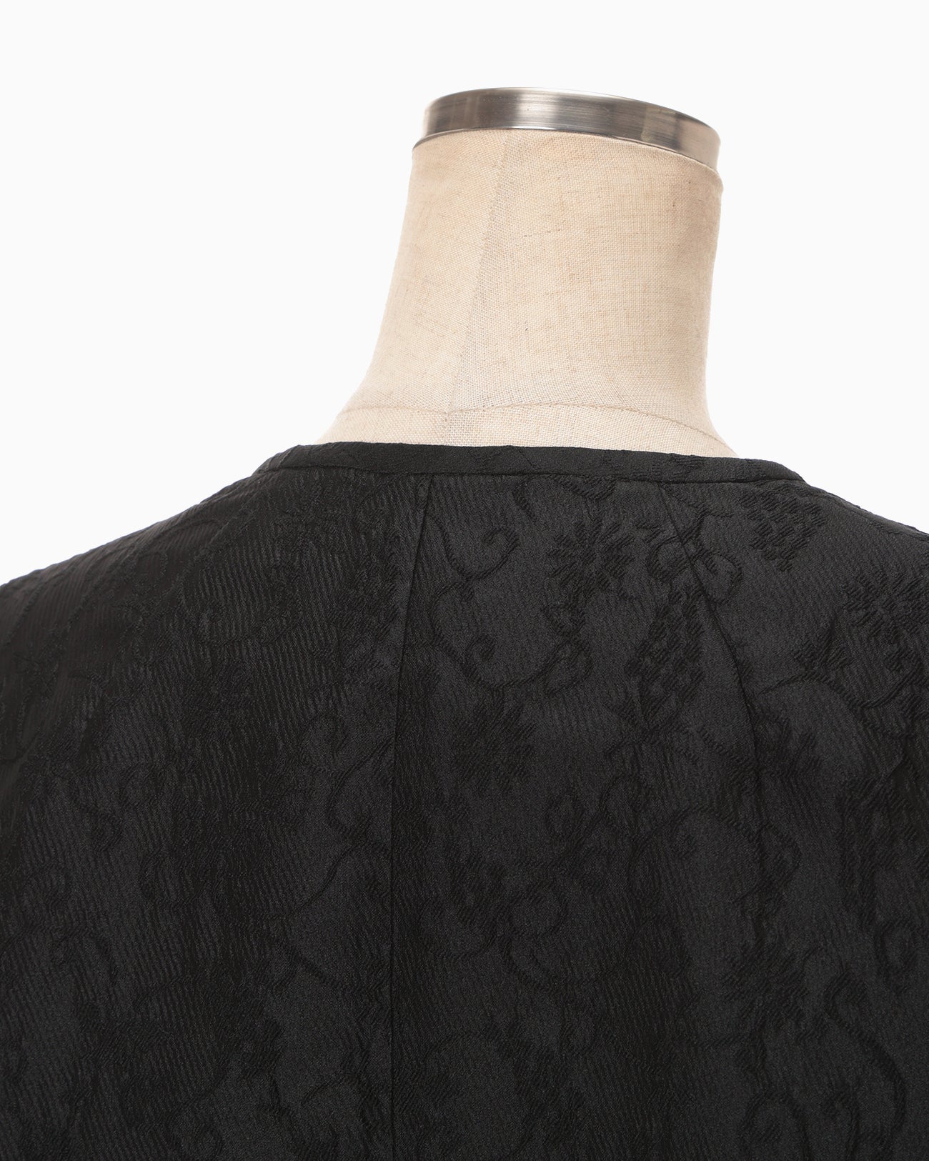 Arabesque Jacquard Short Jacket - black - Mame Kurogouchi