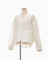 Arabesque Jacquard Short Jacket - white