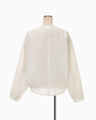 Arabesque Jacquard Short Jacket - white