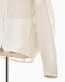Arabesque Jacquard Short Jacket - white