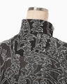 Washi Print Sheer Jacket - black