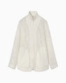 Washi Print Sheer Jacket - white