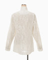 Washi Print Sheer Jacket - white