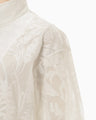 Washi Print Sheer Jacket - white