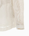 Washi Print Sheer Jacket - white