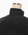 Nylon Short Jacket with Cording Embroidery Detail - black