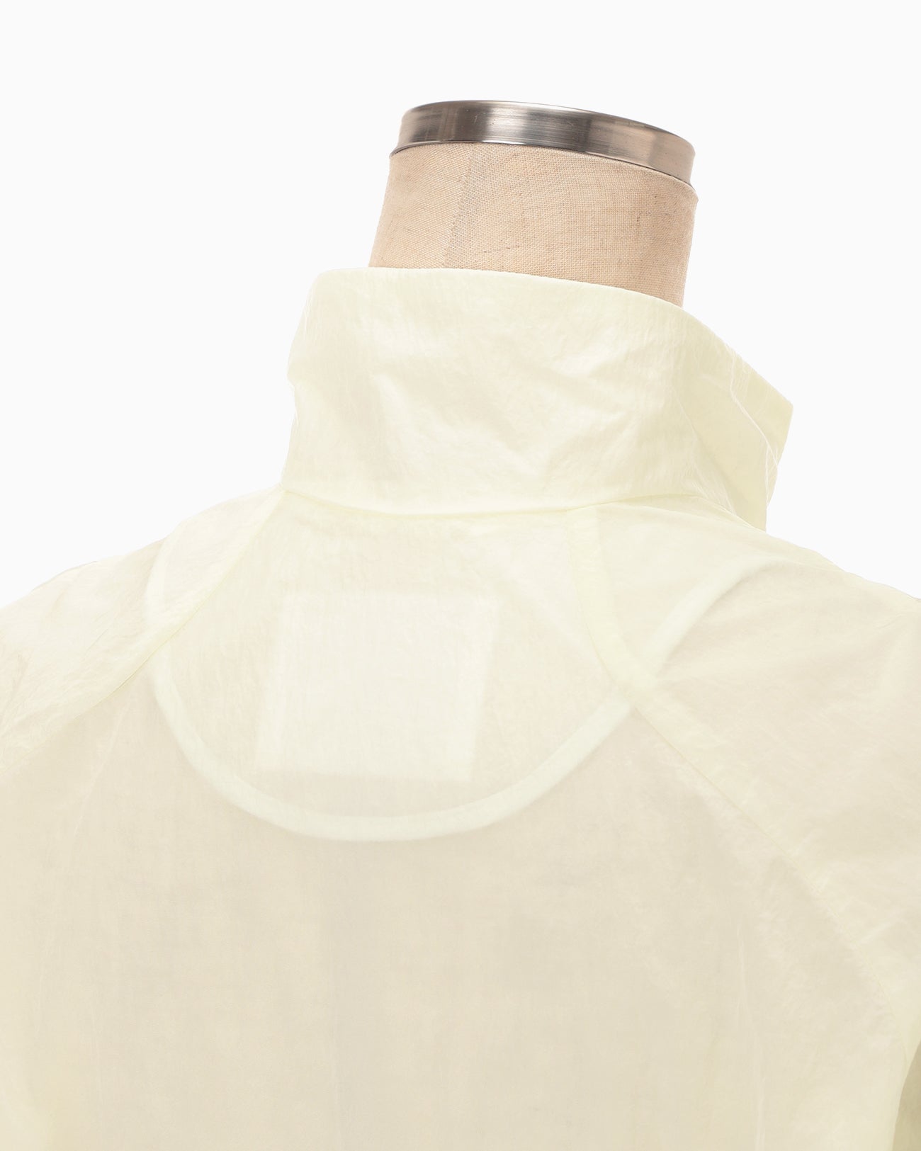 Nylon Short Jacket with Cording Embroidery Detail - ecru - Mame