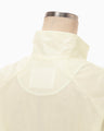 Nylon Short Jacket with Cording Embroidery Detail - ecru