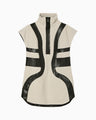 Wool Boa Vest - ecru