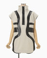 Wool Boa Vest - ecru