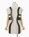 Wool Boa Vest - ecru