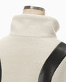 Wool Boa Vest - ecru