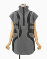 Wool Boa Vest - grey