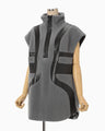 Wool Boa Vest - grey