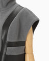 Wool Boa Vest - grey