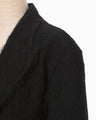 All-Over-Fringe Oversized Jacket - black