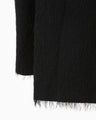 All-Over-Fringe Oversized Jacket - black