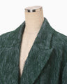 All-Over-Fringe Oversized Jacket - green