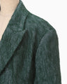 All-Over-Fringe Oversized Jacket - green