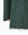All-Over-Fringe Oversized Jacket - green