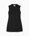 All-Over-Fringe Vest - black