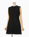All-Over-Fringe Vest - black