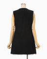 All-Over-Fringe Vest - black