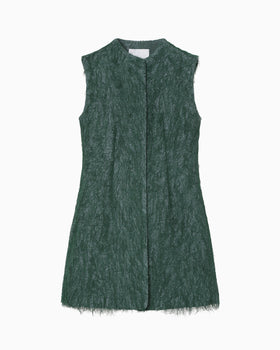 All-Over-Fringe Vest - green