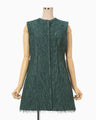 All-Over-Fringe Vest - green