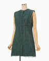 All-Over-Fringe Vest - green