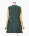 All-Over-Fringe Vest - green