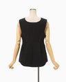 Floral Jacquard Quilting Vest - black