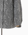 Floral Jacquard Denim Jacket - grey