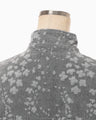 Floral Jacquard Denim Jacket - grey