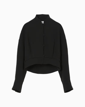 Triacetate Short Jacket - black