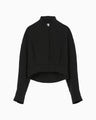 Triacetate Short Jacket - black