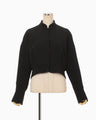 Triacetate Short Jacket - black