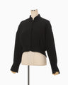 Triacetate Short Jacket - black