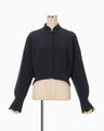 Triacetate Short Jacket - navy