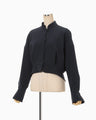 Triacetate Short Jacket - navy