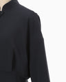 Triacetate Short Jacket - navy