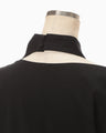 Cotton Jersey Asymmetric Dress - black