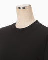 Cotton Jersey Asymmetric T-Shirt - black