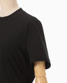 Cotton Jersey Asymmetric T-Shirt - black