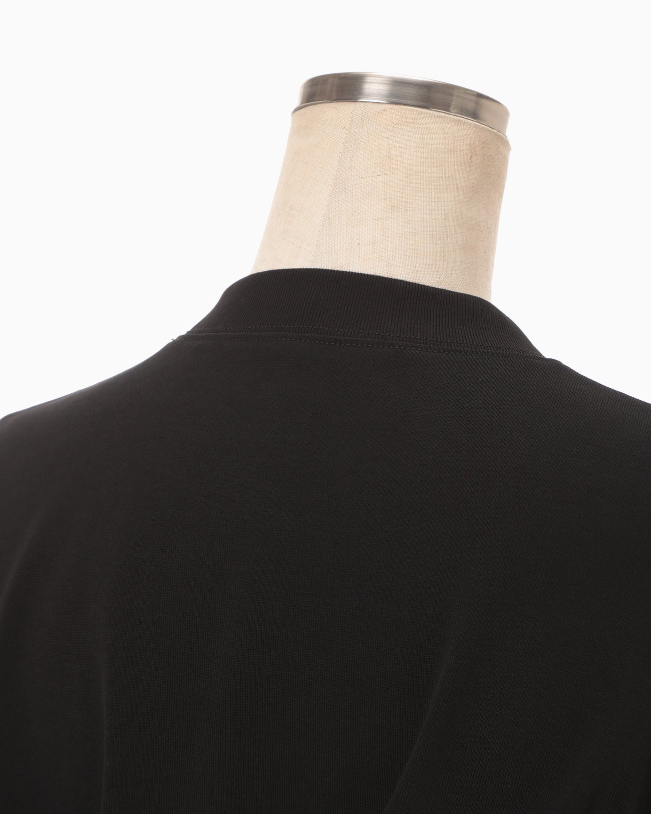 Cotton Jersey Asymmetric T-Shirt - black - Mame Kurogouchi